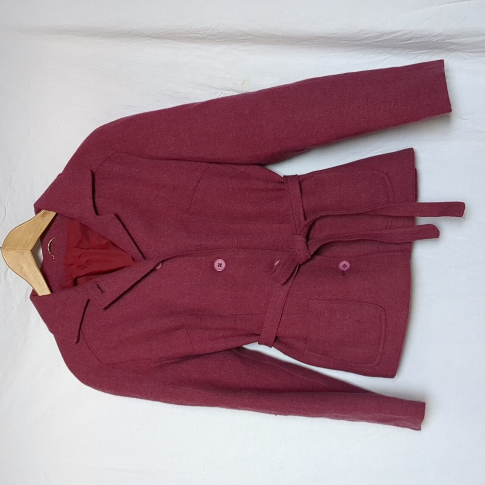 Pitlochry Knitwear blazer vintage pink wool lined  tweed jacket Medium